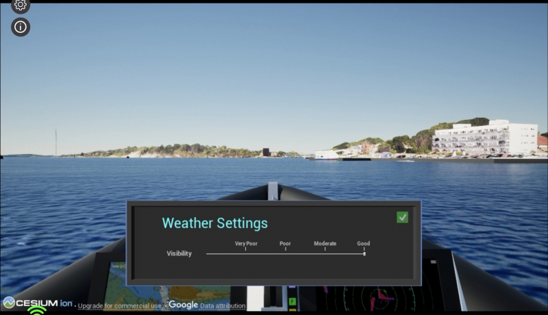 Maritime simulation for harbour masters/VTS