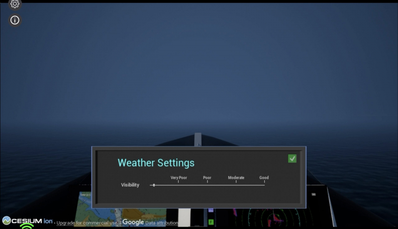 Maritime simulation for harbour masters/VTS