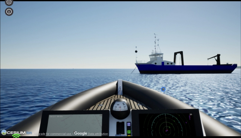 Maritime simulation for harbour masters/VTS