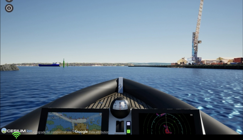 Maritime simulation for harbour masters/VTS