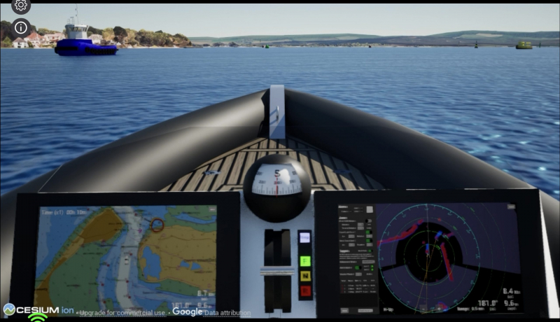 Maritime simulation for harbour masters/VTS